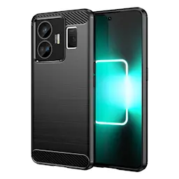  Realme GT3 TPU-cover Brushed, Sort