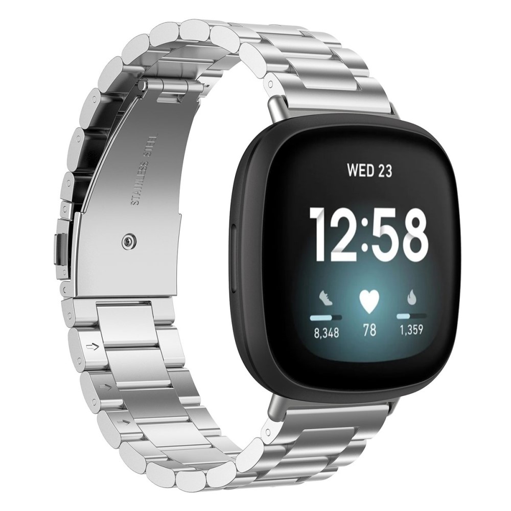 Fitbit Sense 2 Metal Reim Sølv - Armbånd i luksuriøs og stilren design