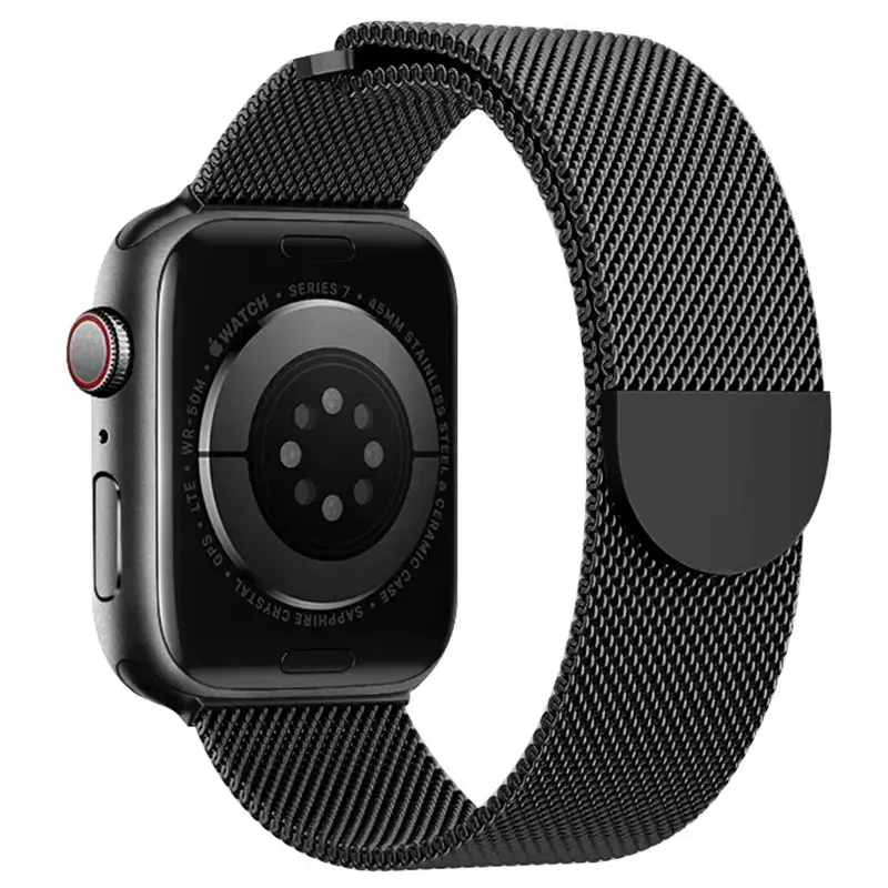 Armband Milanese Apple Watch Ultra 49mm 4th Gen Svart