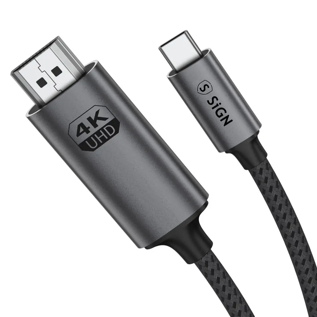 USB-C til HDMI 4K 60 Hz kabel 2m Sort