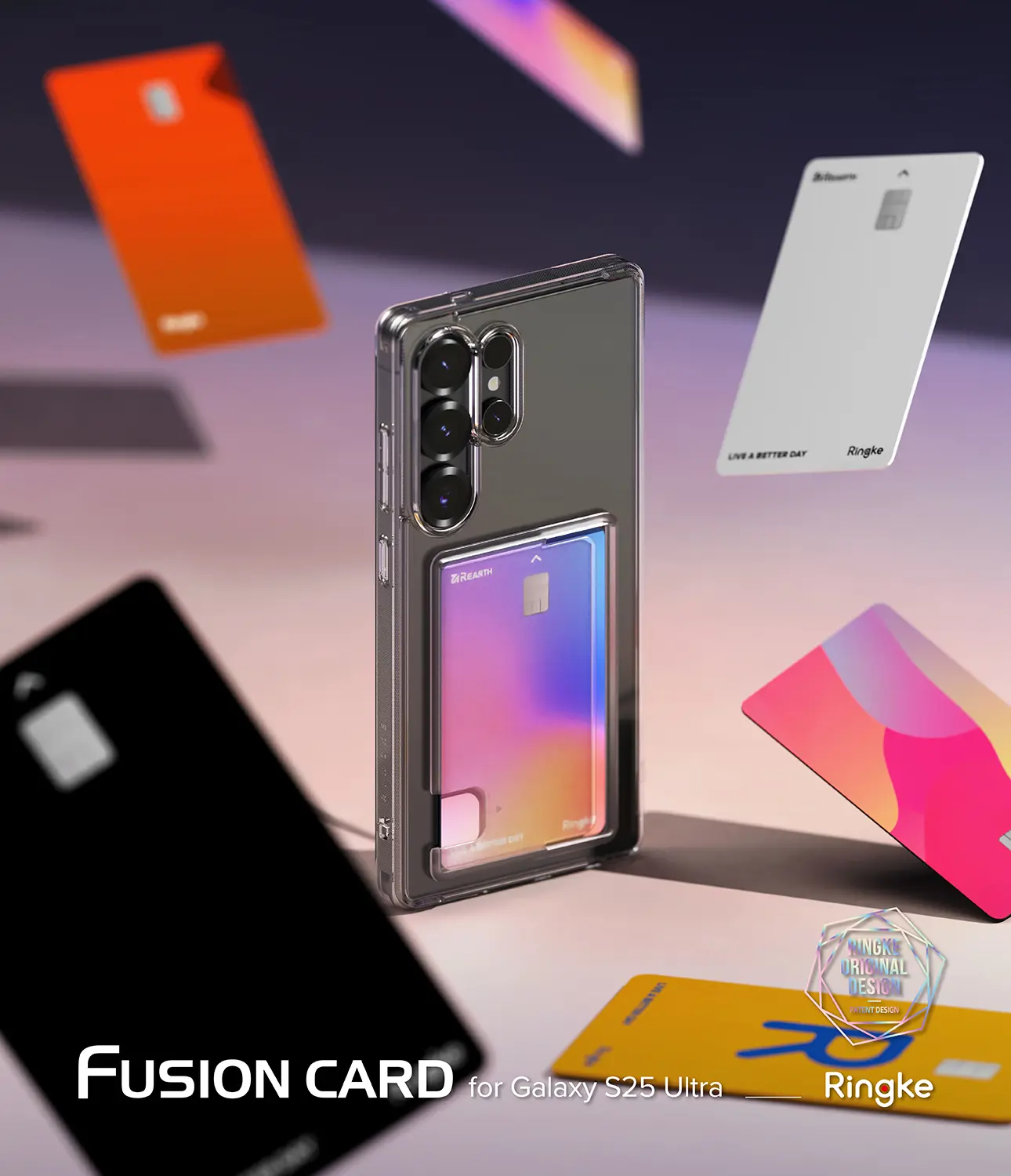 Fusion Card Case Samsung Galaxy S25 Ultra Genomskinlig