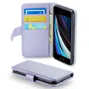 Ægte Læderetui iPhone SE 2022 Lilla