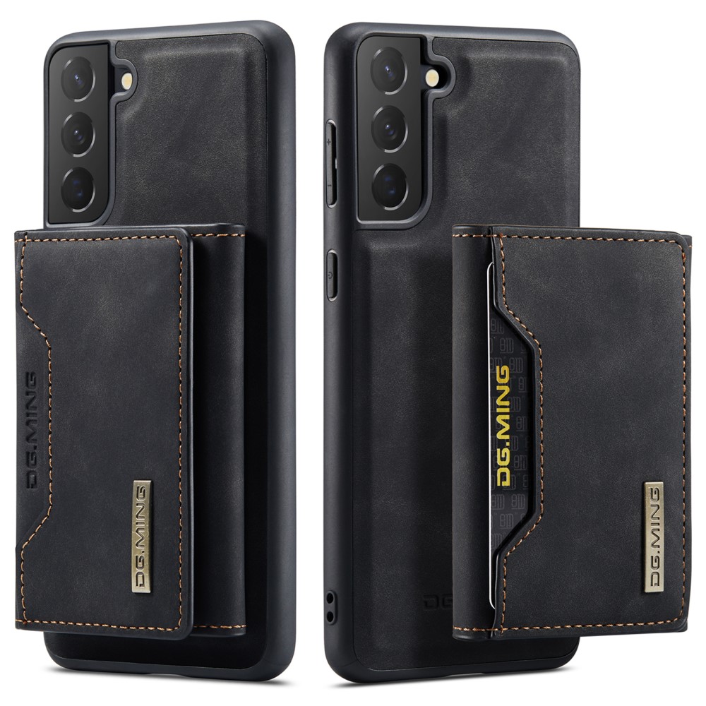 DG.MING Magnetic Card Slot Case Samsung Galaxy S22 Plus Musta