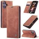 Slim Lompakkokotelo iPhone 16 Ruskea