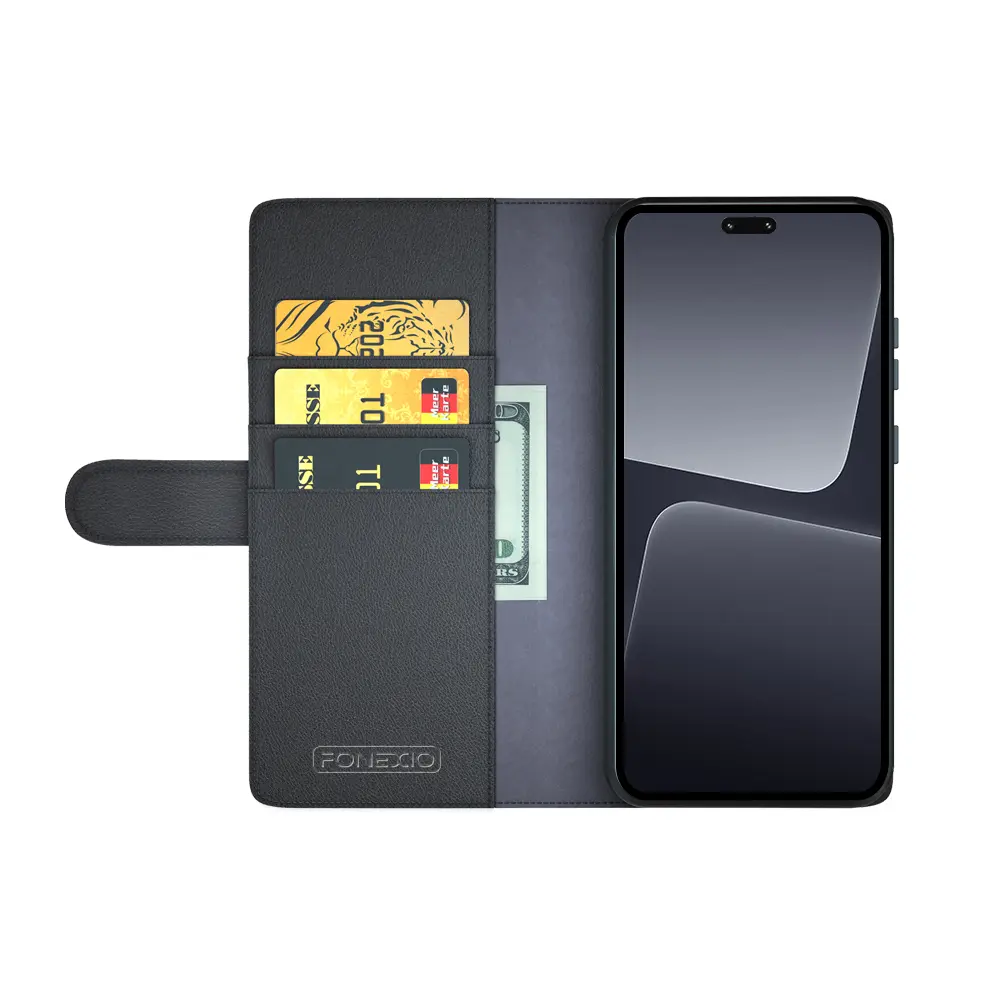 Äkta Läderfodral Xiaomi 13 Lite Svart