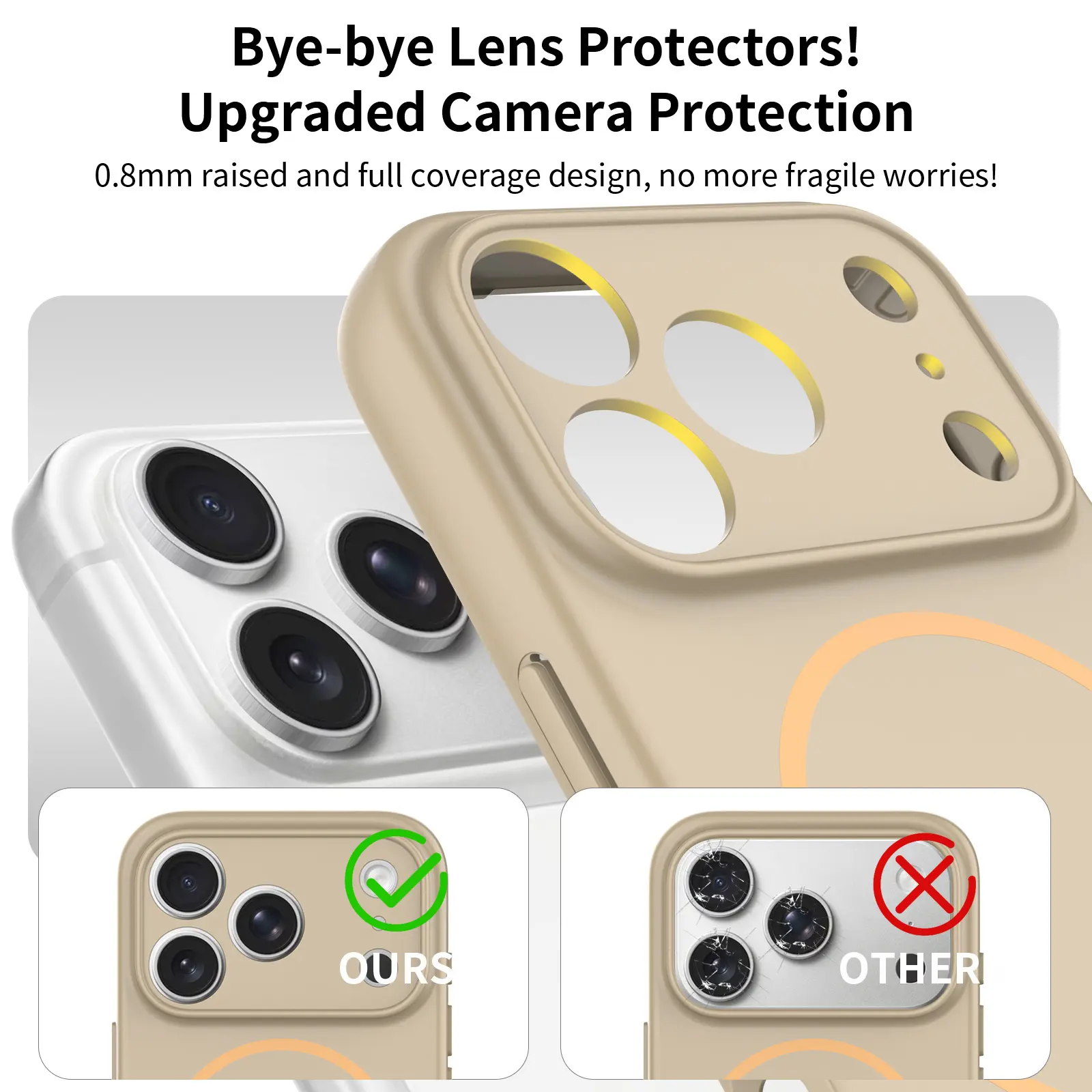 MagSafe-skal SoftArmor iPhone 18 Pro Taupe