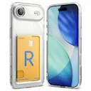 iPhone Air Fusion cover med kortholder, Gennemsigtig