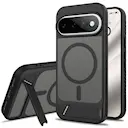 Google Pixel 11 Pro Magnetisk hybriddeksel med innebygd stativ, Svart