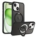 Hybridcover Magnetic Ring iPhone 15 Plus Sort