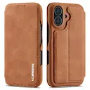 Slim Tegnebogsetui iPhone 17 Cognac