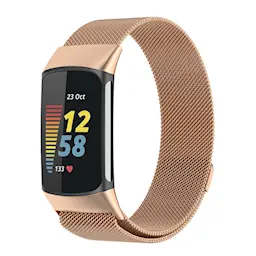 Ranneke Milanese Fitbit Charge 6 Ruusukulta