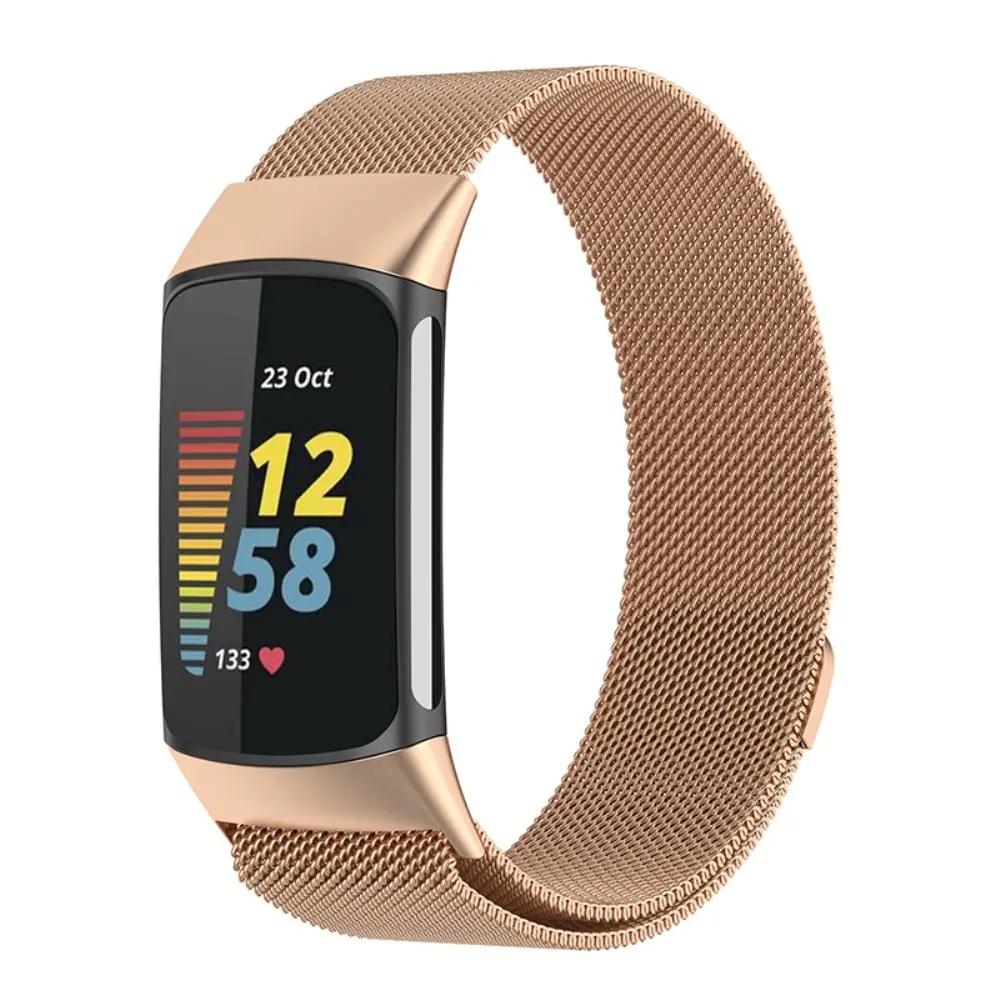Armbånd Milanese Fitbit Charge 5 Rose guld