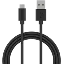 Opladningskabel 1m MicroUSB, Sort