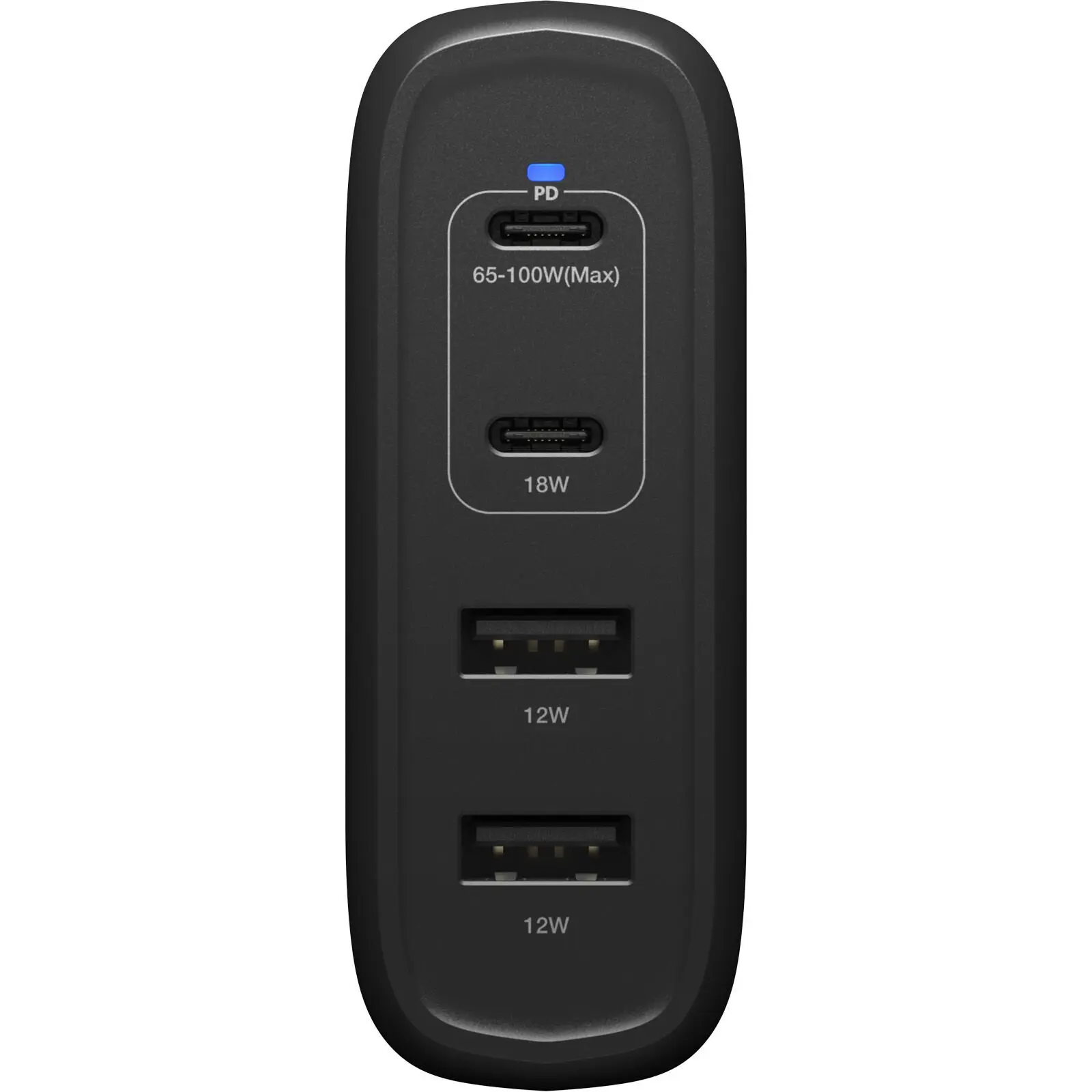 Väggladdare USB-C Four Port 100W Black
