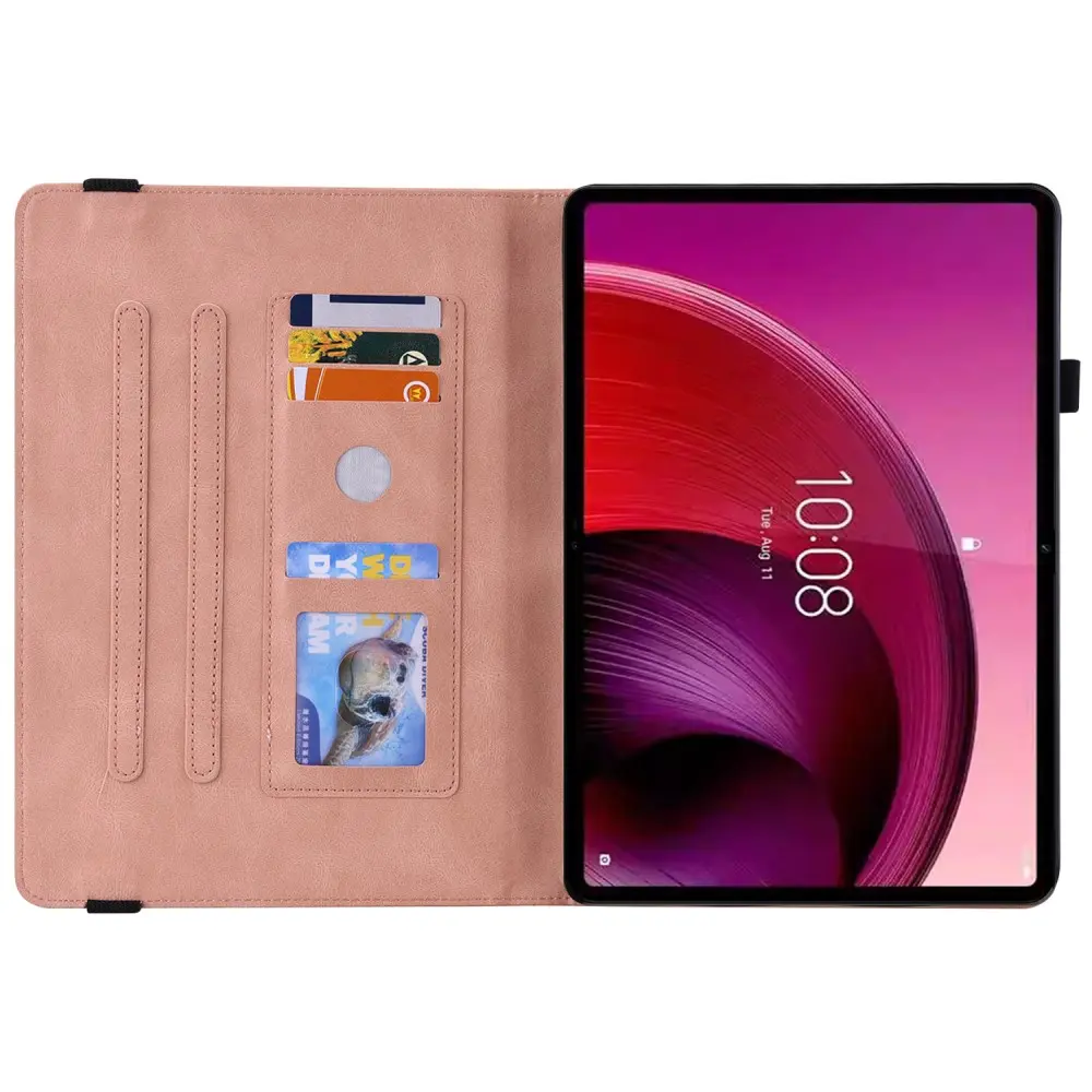 Läderfodral Fjärilar  Lenovo Tab M11 Rosa