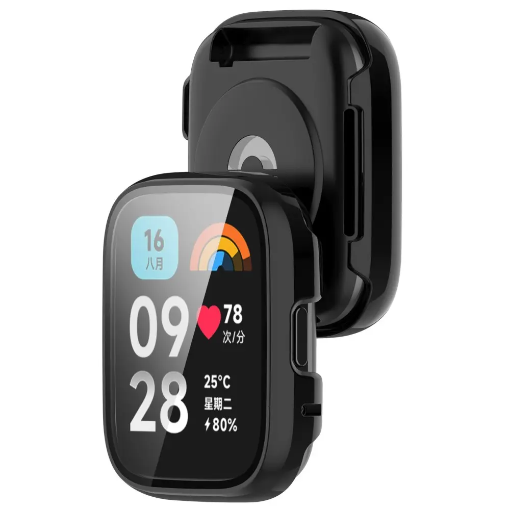 Full Cover Case Xiaomi Redmi Watch 3 Active Svart