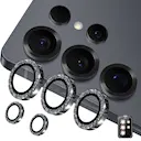 Glitter Linsebeskytter Aluminium Samsung Galaxy S26 Ultra Sort