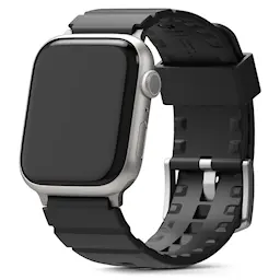 Rubber One Bold Band Apple Watch Series 7 45mm Musta
