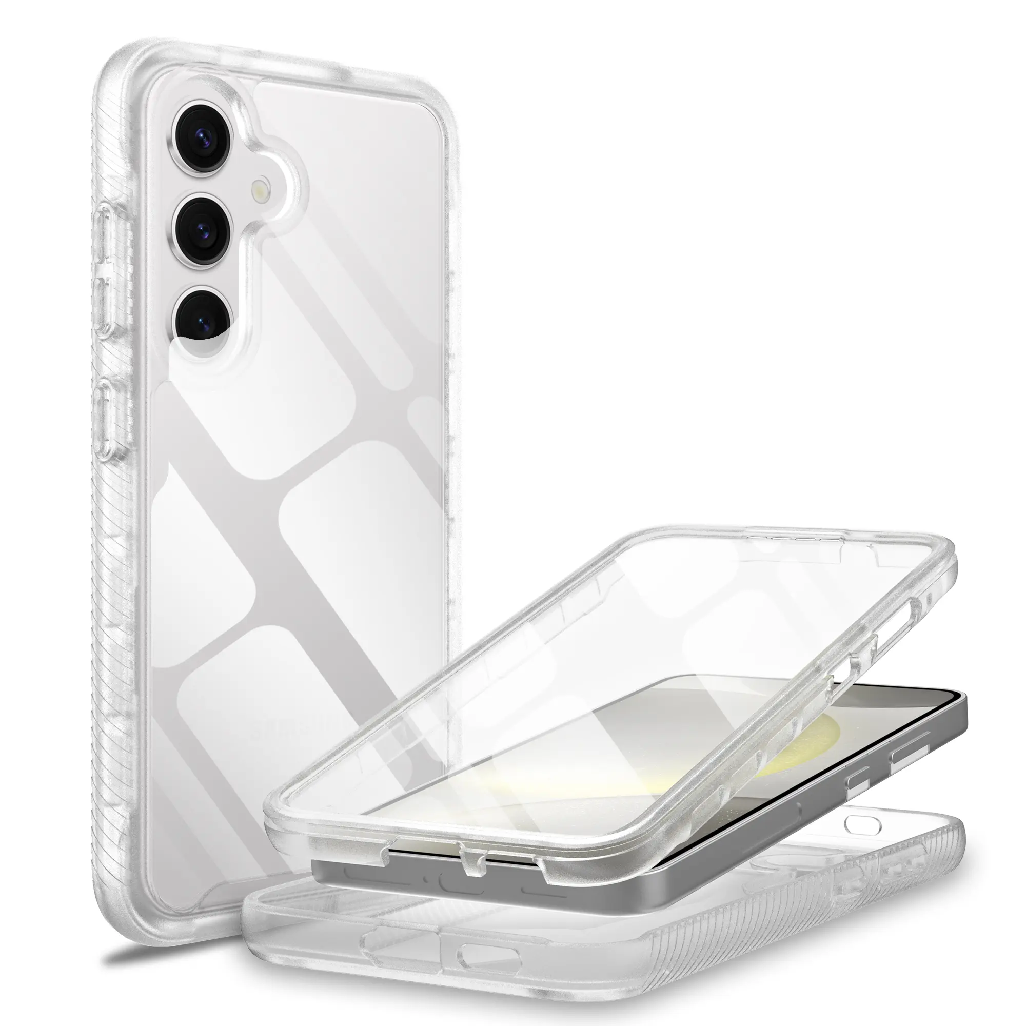 Samsung Galaxy S24 Deksel Full Protection, Gjennomsiktig
