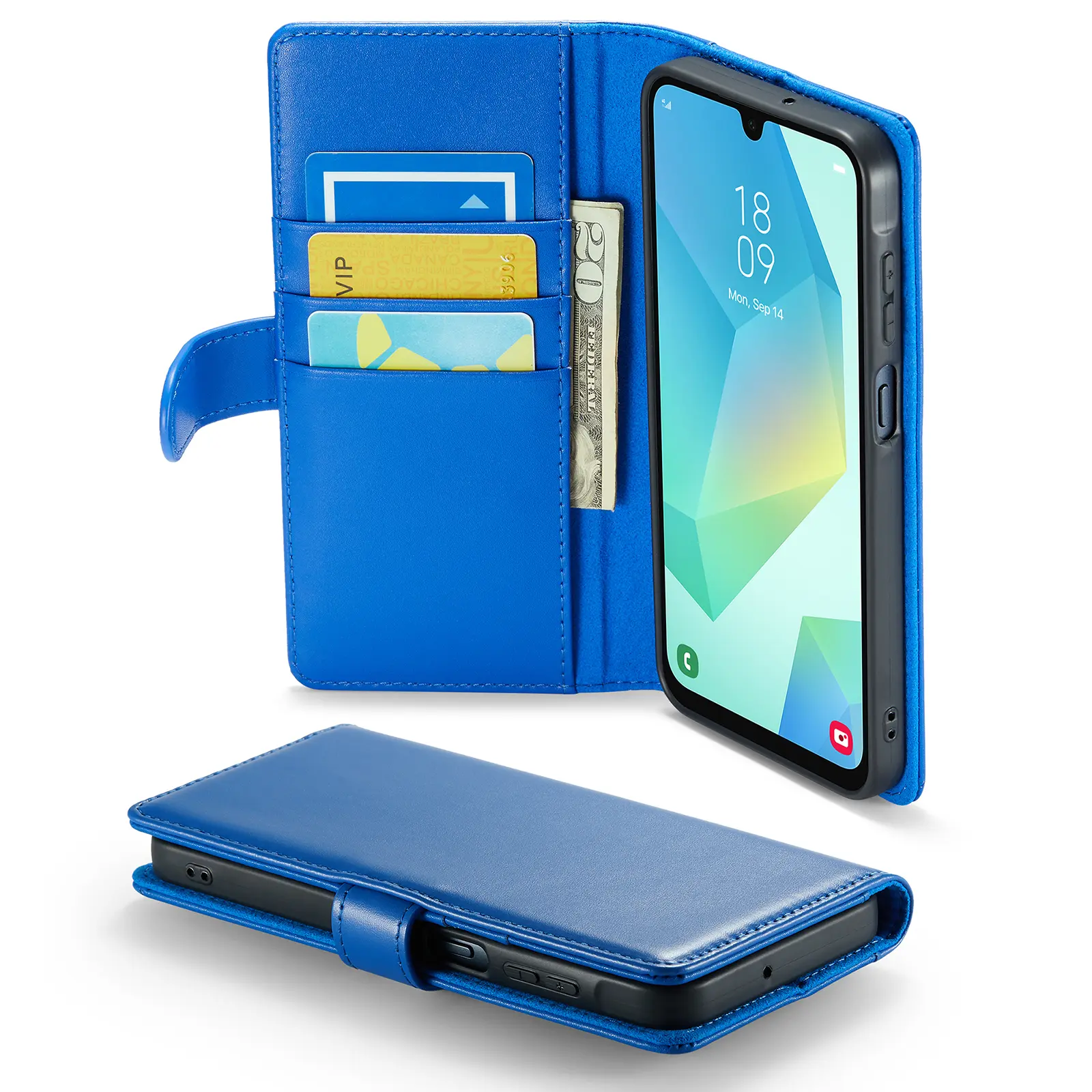 Ægte Læderetui Samsung Galaxy A16 Blå