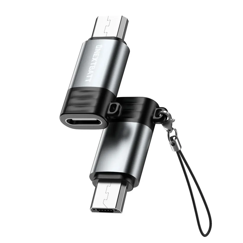 USB-C til Micro-USB adapter Grå