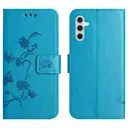 Læderetui Sommerfugle Samsung Galaxy A17 Blå
