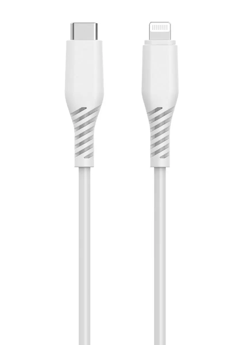 USB-C till Lightning kabel 2m Vit