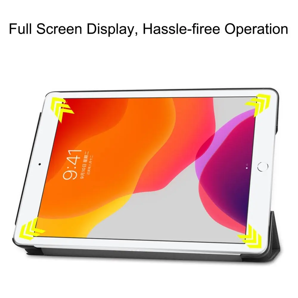 Fodral Tri-fold Apple iPad 10.2 9th Gen (2021) Svart