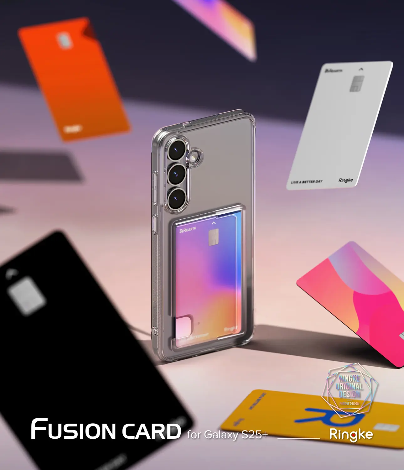Fusion Card Case Samsung Galaxy S25 Plus Genomskinlig