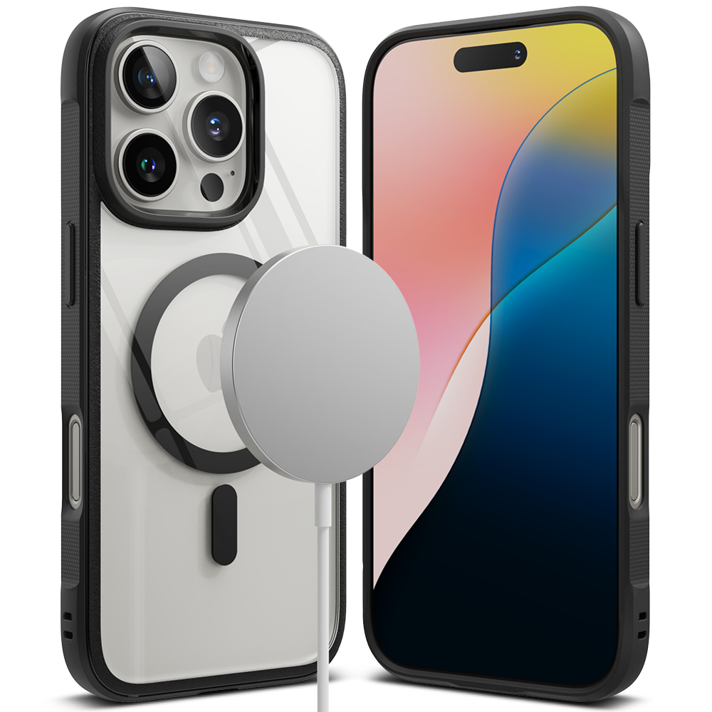 Ringke Fusion Bold Magnetic MagSafe Case iPhone 16 Pro Max Black - Støtsikkert MagSafe-deksel