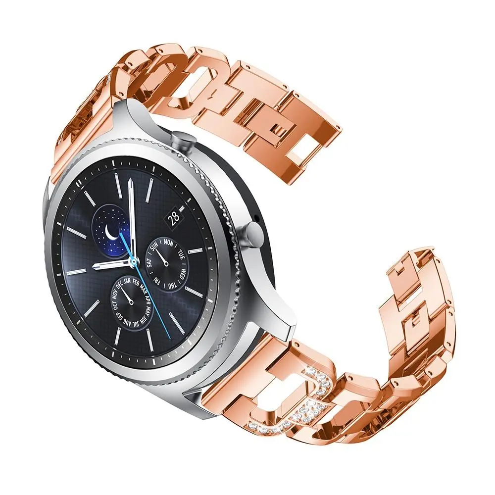 Rhinestone Bracelet Samsung Galaxy Watch 46mm/Gear S3 Frontier/Gear S3 Classic Roséguld