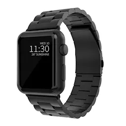 Metalarmbånd Apple Watch SE 44mm Sort