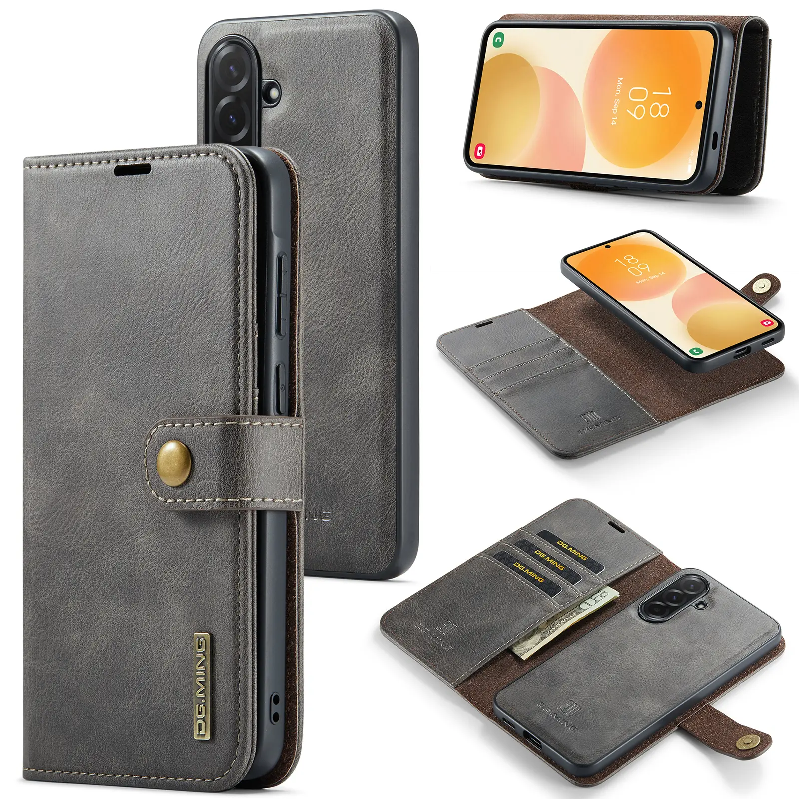 Magnet Wallet Samsung Galaxy A57 Brown