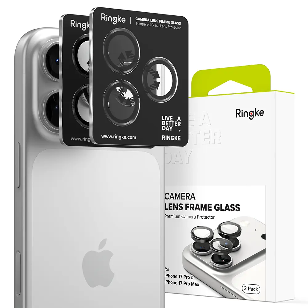 Camera Lens Frame Glass (2-pack) iPhone 17 Pro Black