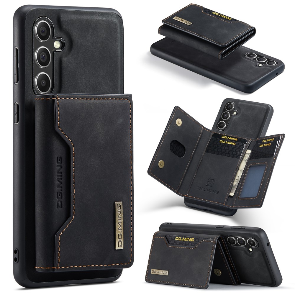 DG.MING Magnetic Card Slot Case Samsung Galaxy S25 Plus Musta
