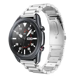 Samsung Galaxy Watch 3 41mm Stilrent linkarmbånd i metal, Sølv