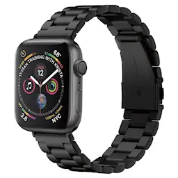 Apple Watch Ultra 49mm 1st Gen Metalliranneke Modern Fit, Musta