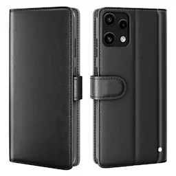 Nothing Phone 3a Lite Slankt mobiletui i ægte læder, Sort