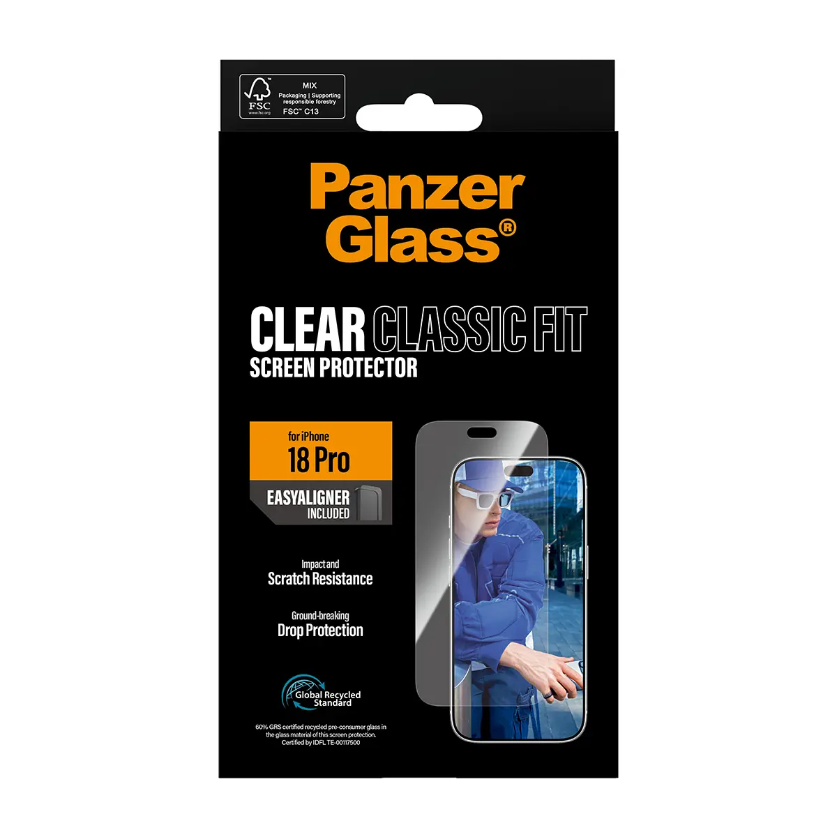 iPhone 18 Pro Screen Protector (with EasyAligner) Classic Fit