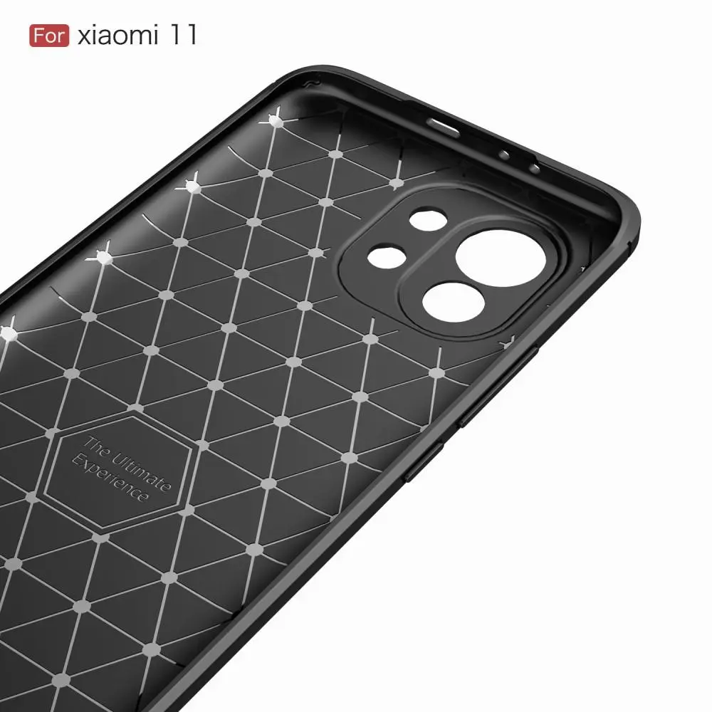 Xiaomi Mi 11 Skal TPU Brushed Svart