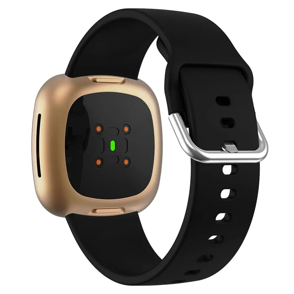 Silikonarmband Fitbit Versa 3 Svart