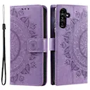 Nahkakotelo Mandala Samsung Galaxy A36 liila