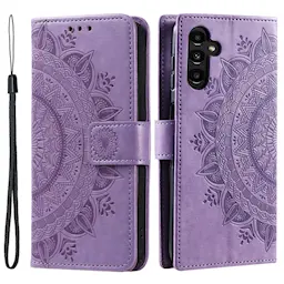 Läderfodral Mandala Samsung Galaxy A36 lila
