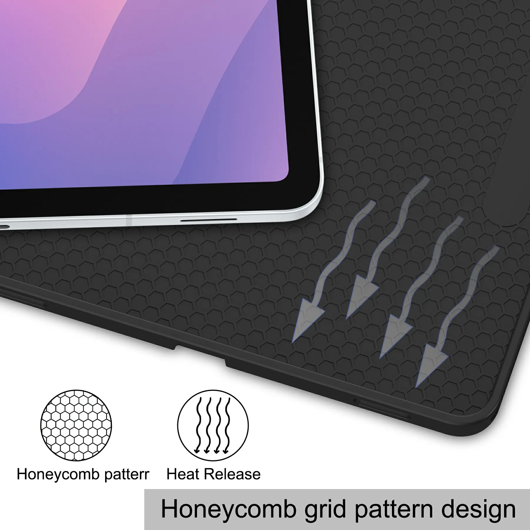 Samsung Galaxy Tab S11 Fodral Tri-fold med Pencil-hållare Svart