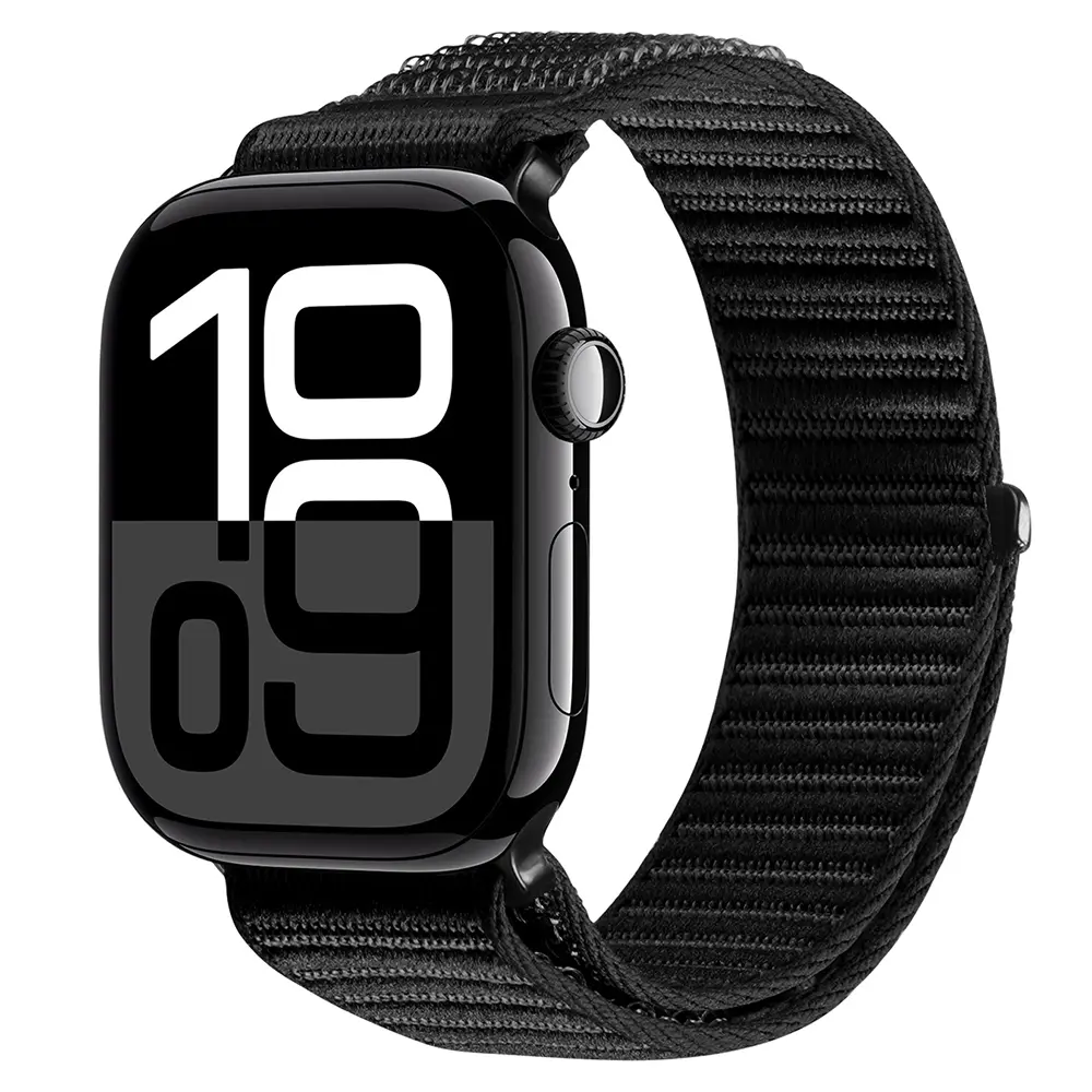 Nylon Ranneke Apple Watch Series 4-6 44mm Musta