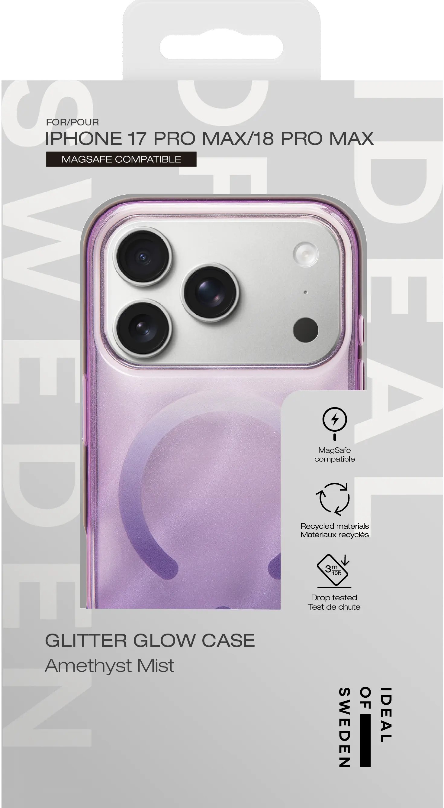 Clear MagSafe Case iPhone 17 Pro Max Amethyst Mist