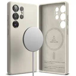 Samsung Galaxy S25 Ultra MagSafe silikonecover, Stone