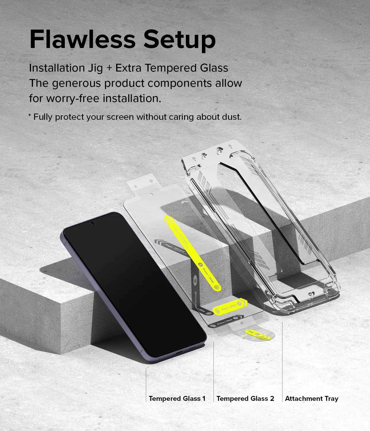 Easy Slide Glass (2-pack) Samsung Galaxy S24