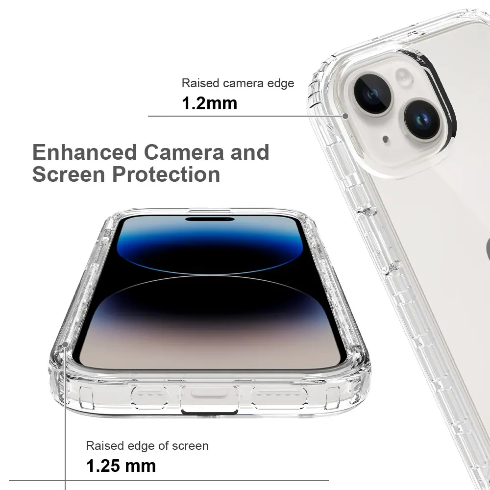 Full Cover Skal iPhone 15 Genomskinlig
