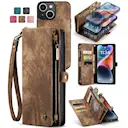 Multi-slot Mobiltaske iPhone 13 Mini Brun